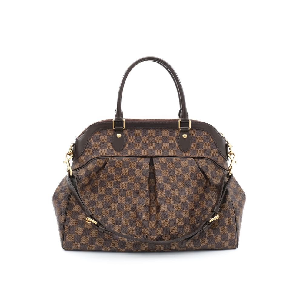 Excellent Louis Vuitton Orange Leather Handbag for Women